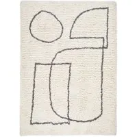 Artisan Picasso Rug - White, Micro Polyester