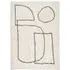Artisan Picasso Rug - White, Micro Polyester