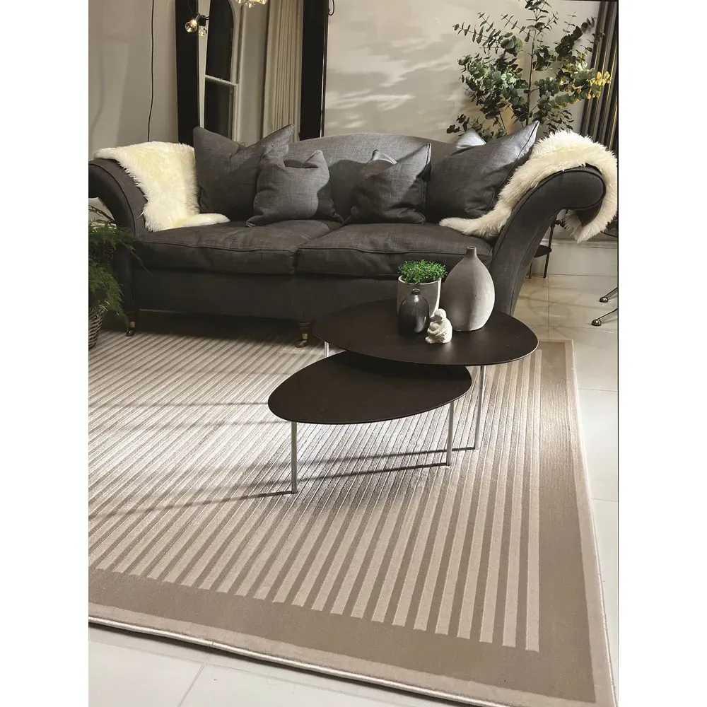 Belgrade Natural Rug - Cream, Polypropylene