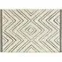 Berber Mono Geometric Rug 160x230cm - Cream, Black
