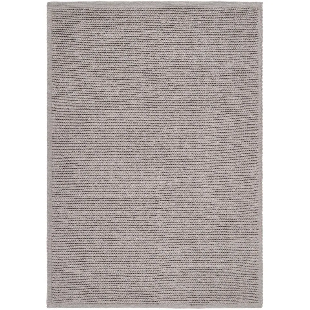 Cable Rug - Warm Grey, Wool image