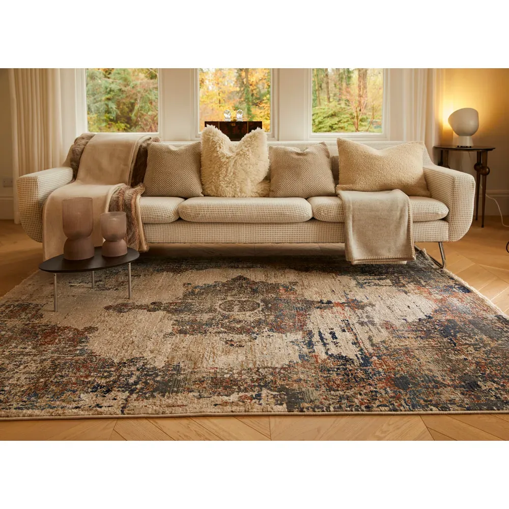 Cairo Multicolour Rug - Multi, Polypropylene Blend