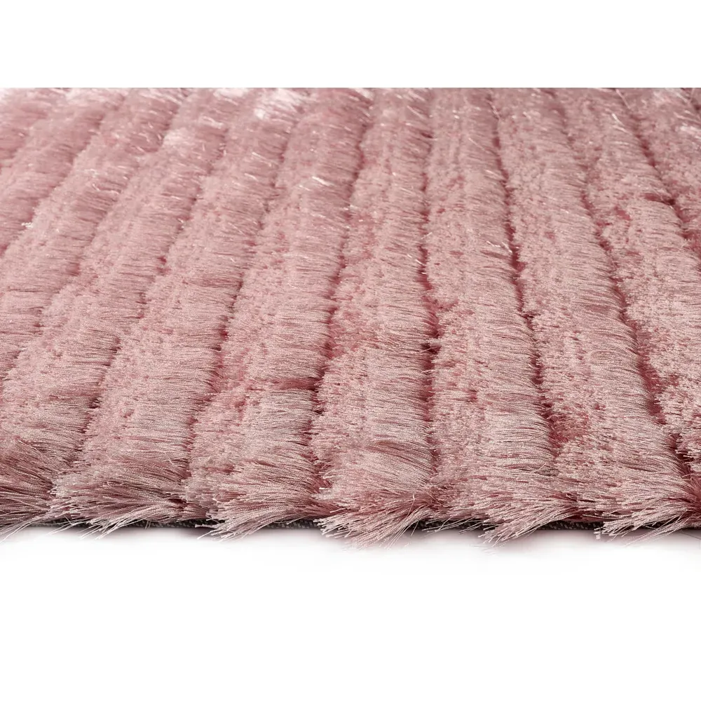 Carved Glamour Abode Rug - Rose, Polyester