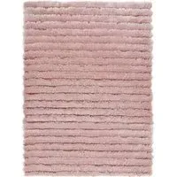 Carved Glamour Abode Rug - Rose, Polyester