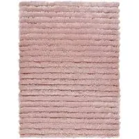Carved Glamour Abode Rug - Rose, Polyester