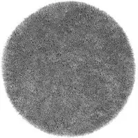 Chicago New Round Shaggy Rug - Grey, Polyester