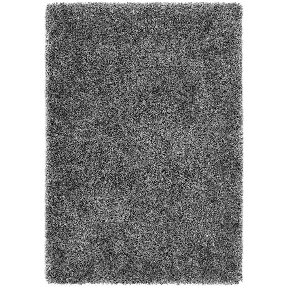 Chicago New Shaggy Rug - Grey, Polyester
