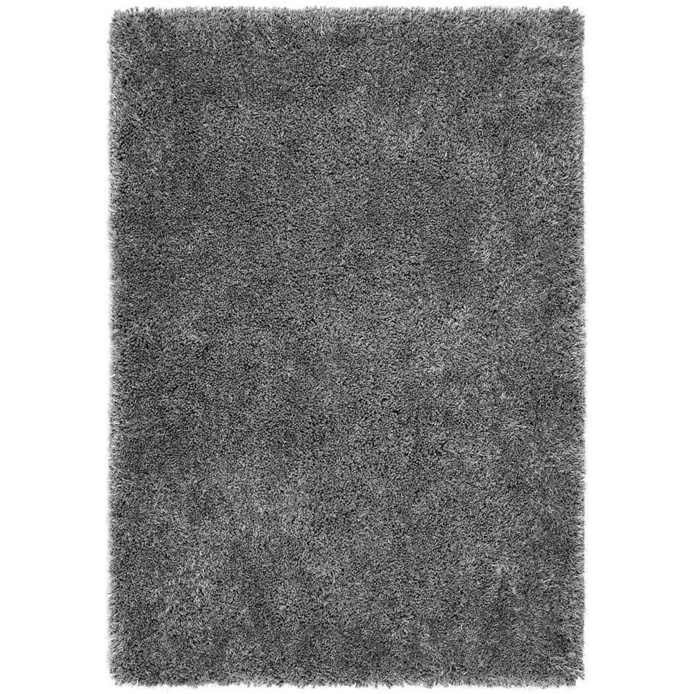 Chicago New Shaggy Rug - Grey, Polyester