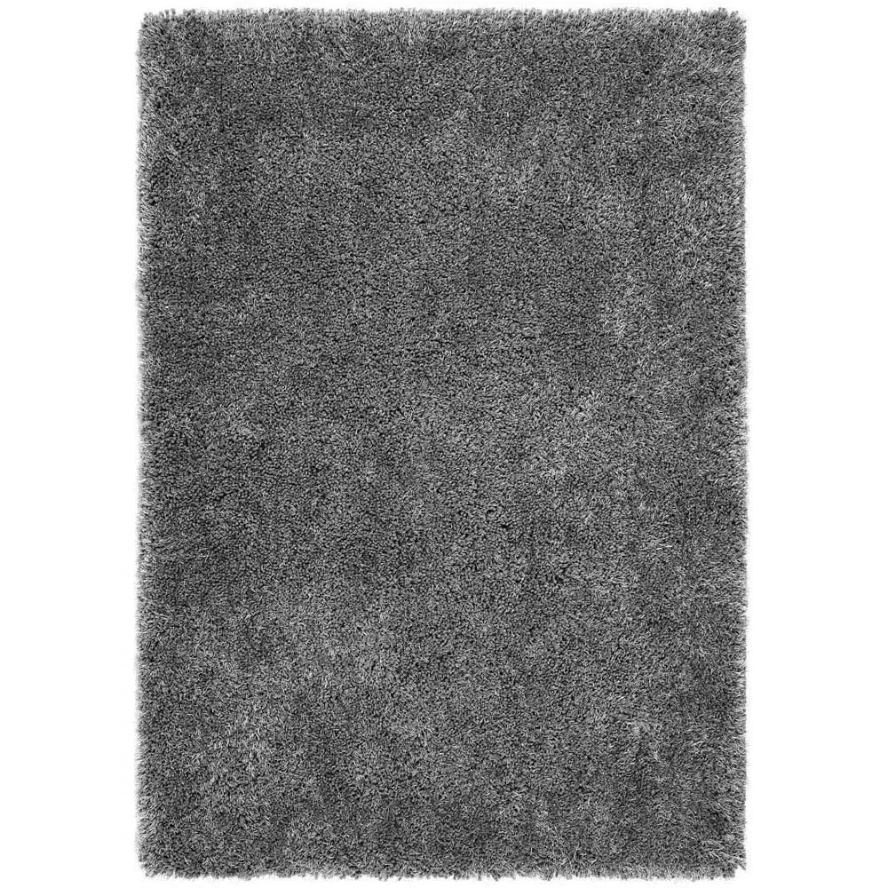 Chicago New Shaggy Rug - Grey, Polyester