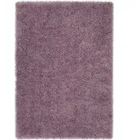Chicago Rectangular Shaggy Rug - Lavender, Polyester