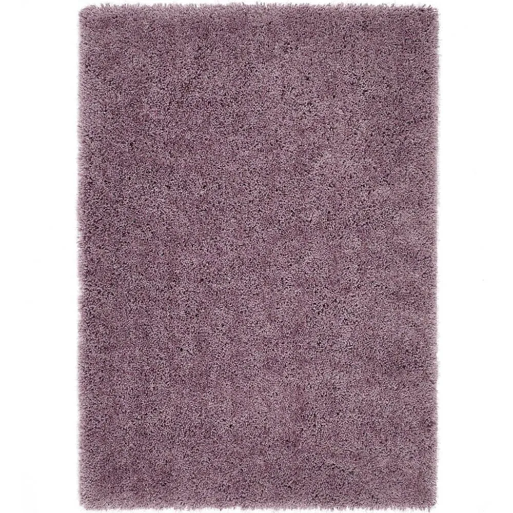 Chicago Rectangular Shaggy Rug - Lavender, Polyester
