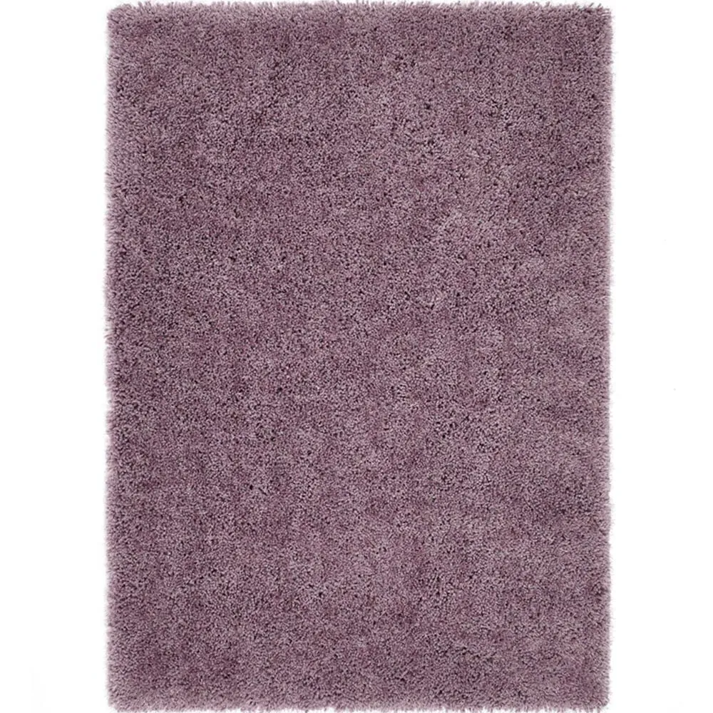 Chicago Rectangular Shaggy Rug - Lavender, Polyester