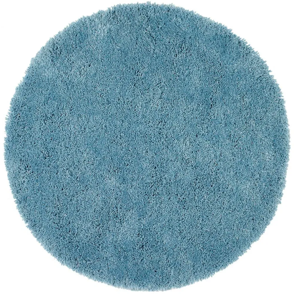 Chicago Round Rug - Duck Egg, Polyester