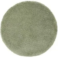Chicago Round Rug - Sage Green, Polyester