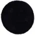 Chicago Round Shag Rug - Black, Polyester