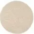 Chicago Round Shaggy Rug - Cream, Polyester