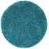 Chicago Round Shaggy Rug - Dark Teal, Polyester