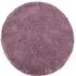 Chicago Round Shaggy Rug - Lavender, Polyester