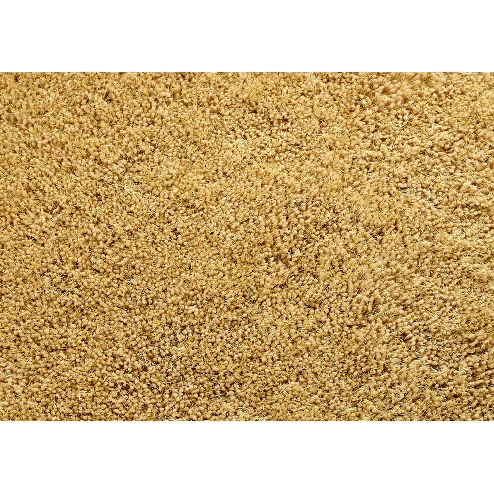 Chicago Round Shaggy Rug - Ochre, Polyester