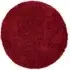 Chicago Round Shaggy Rug - Red, Polyester