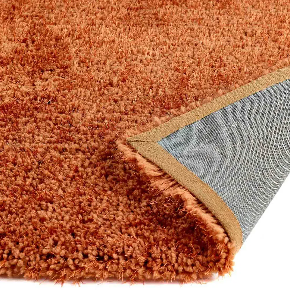 Chicago Rust Rug - Orange, Polyester