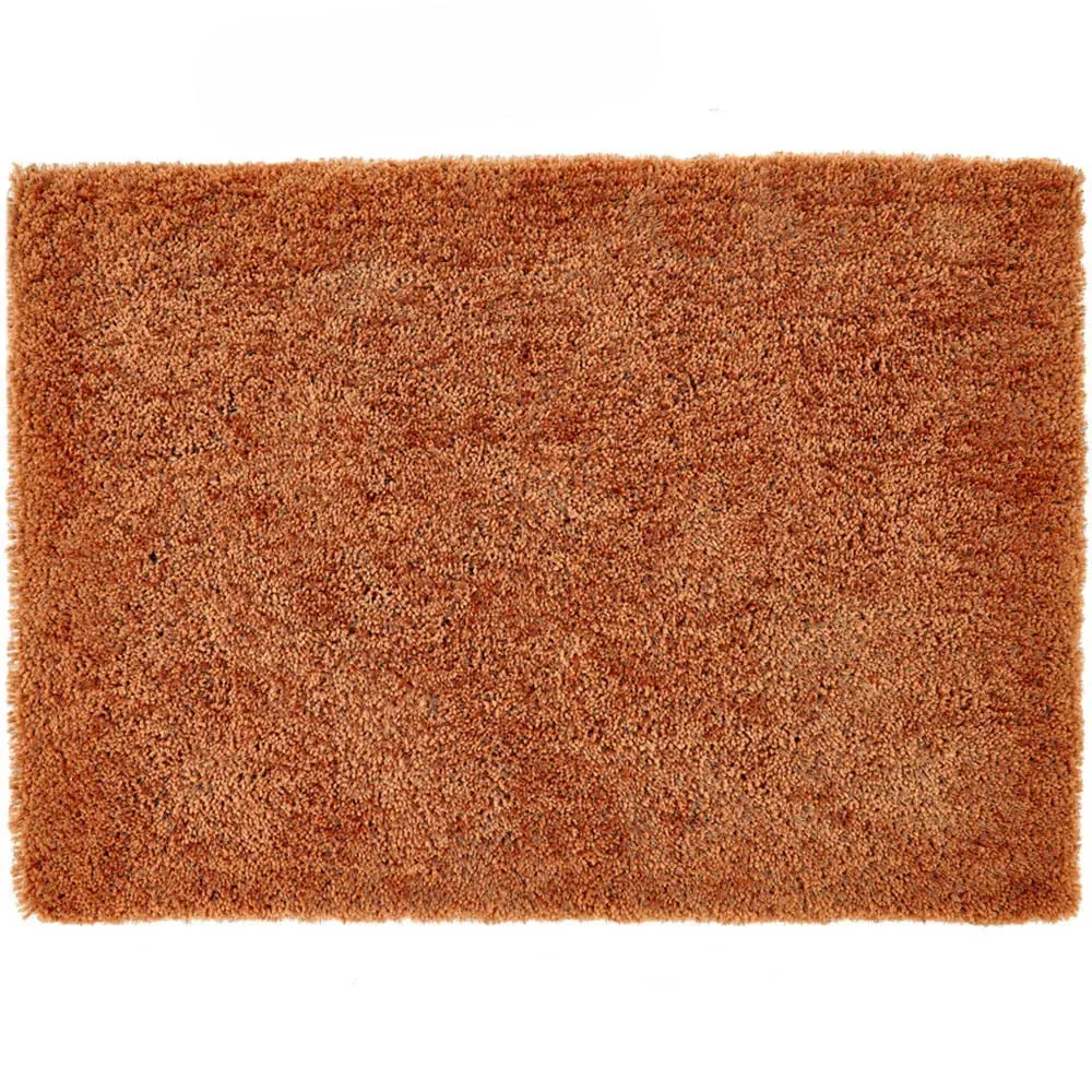 Chicago Rust Rug - Orange, Polyester