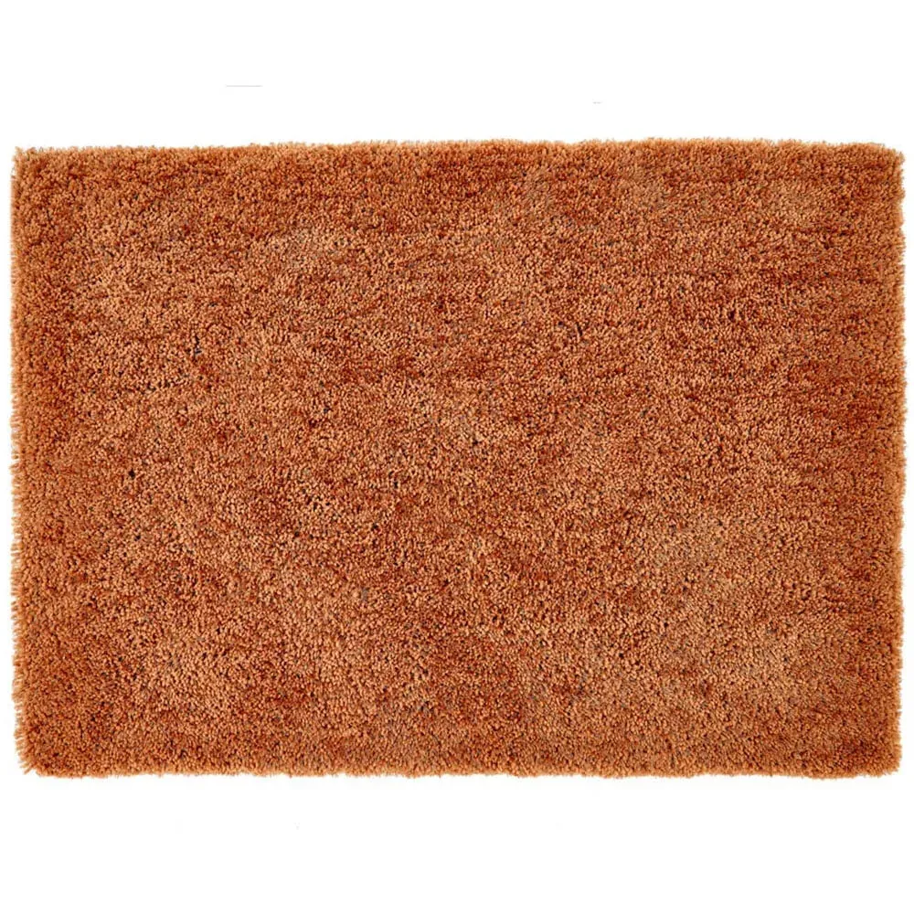 Chicago Rust Rug - Orange, Polyester