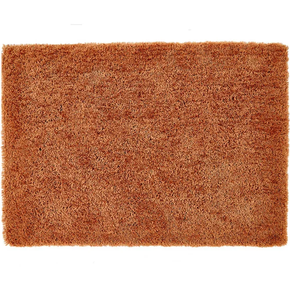 Chicago Rust Rug - Orange, Polyester