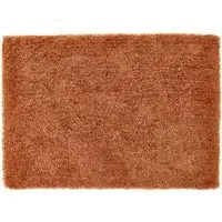 Chicago Rust Shaggy Rug - Orange, Polyester