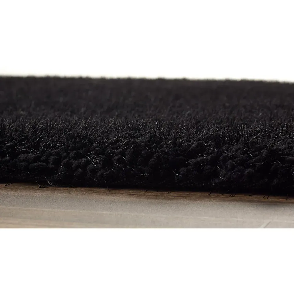 Chicago Shag Rug - Black, Polyester