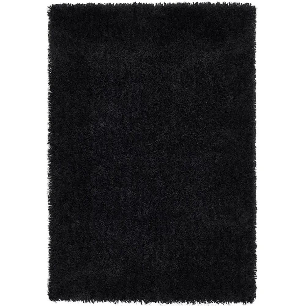 Chicago Shag Rug - Black, Polyester