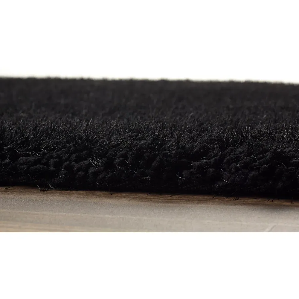 Chicago Shag Rug - Black, Polyester