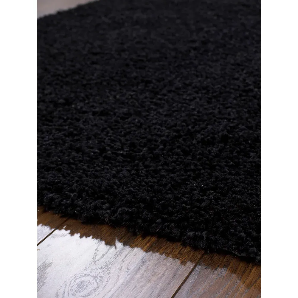 Chicago Shag Rug - Black, Polyester