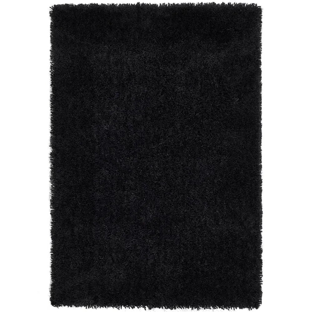 Chicago Shag Rug - Black, Polyester
