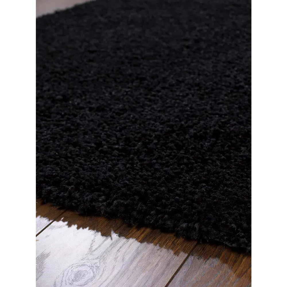 Chicago Shag Rug - Black, Polyester