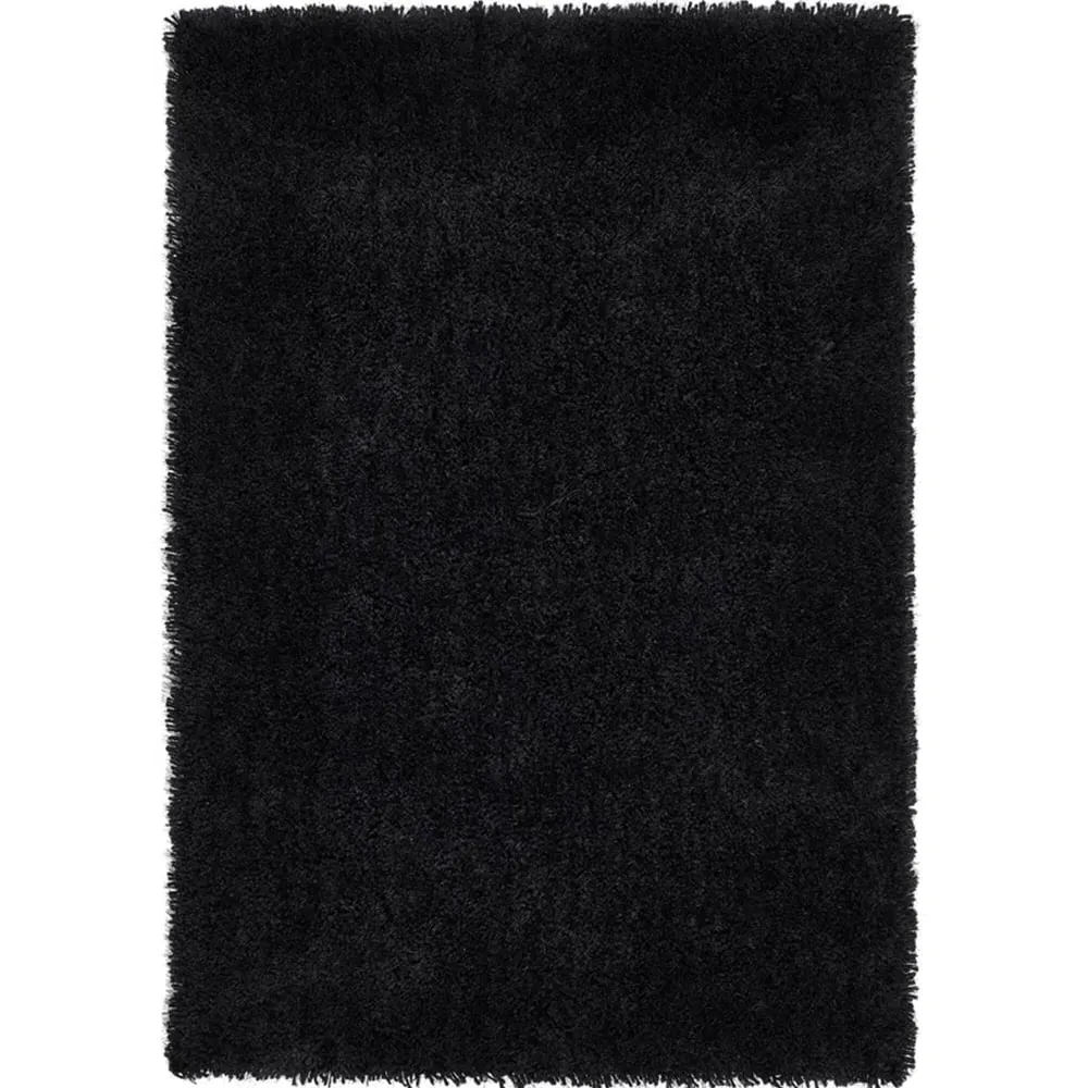 Chicago Shag Rug - Black, Polyester