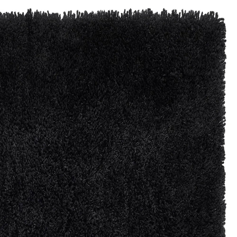 Chicago Shag Rug - Black, Polyester