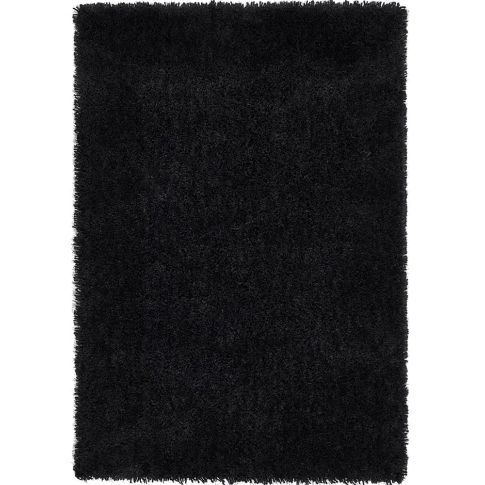 Chicago Shag Rug - Black, Polyester
