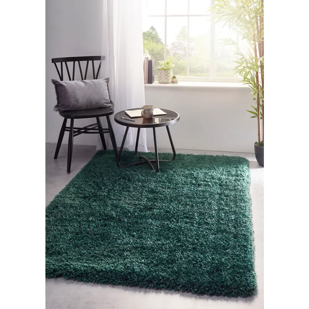 Chicago Shag Rug - Forest Green, Polyester