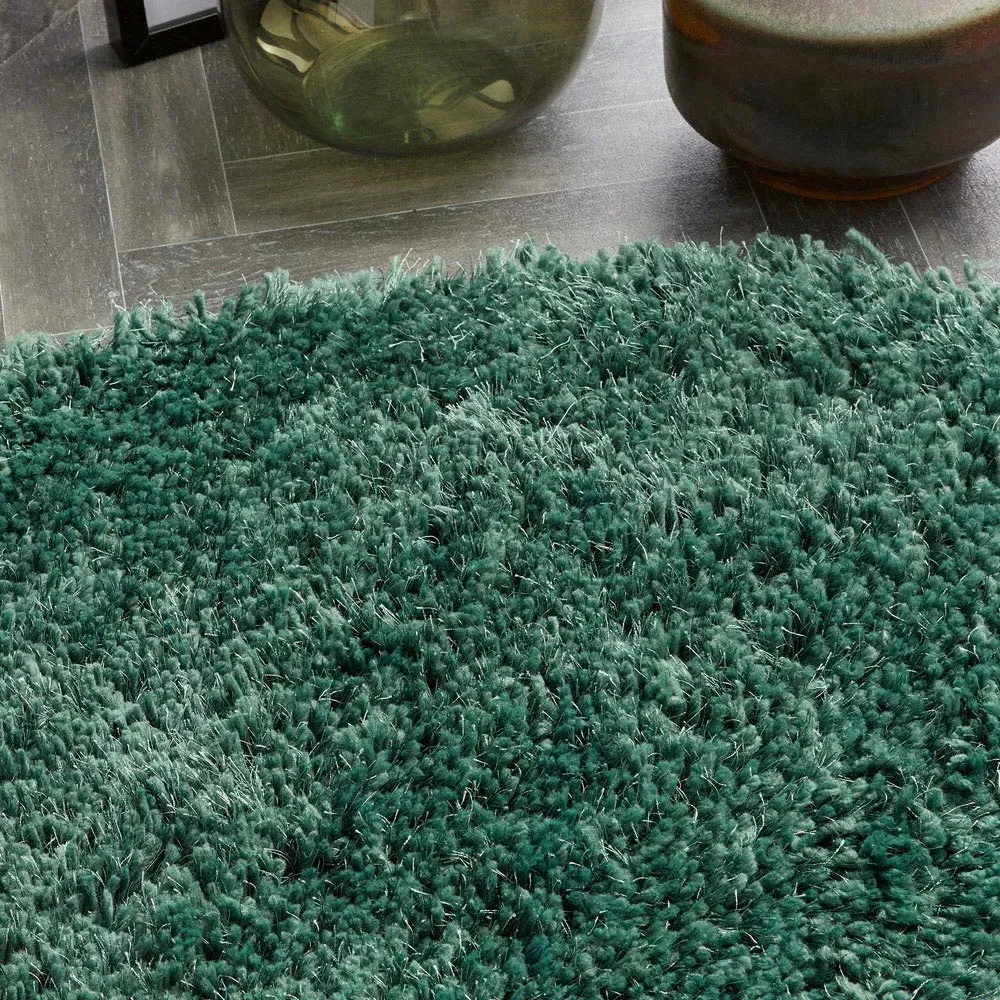 Chicago Shag Rug - Forest Green, Polyester