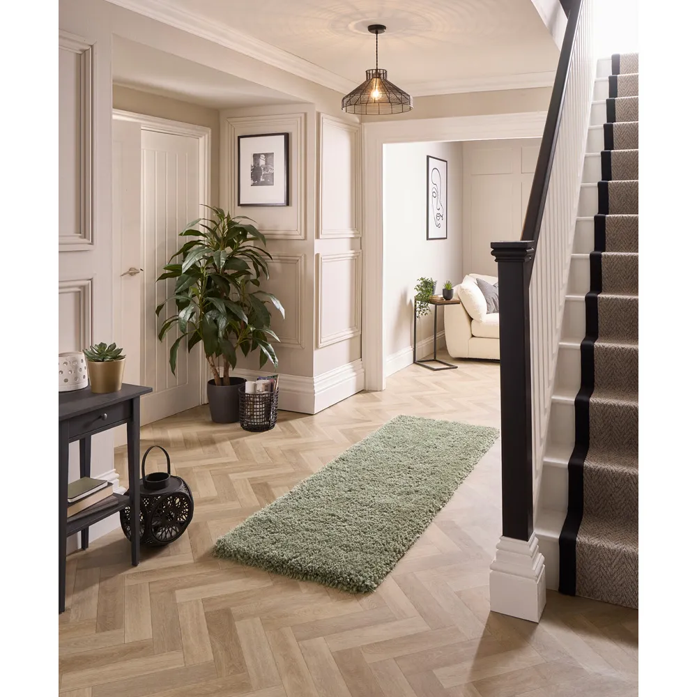 Chicago Shag Rug - Green, Polyester