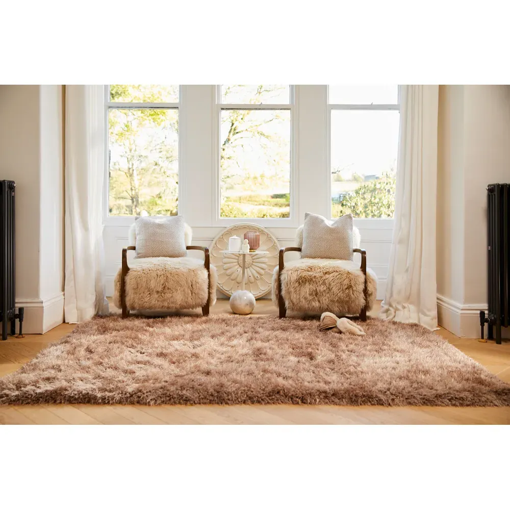 Chicago Shag Rug - Latte, Polyester