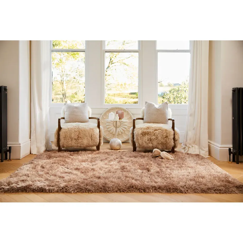 Chicago Shag Rug - Latte, Polyester