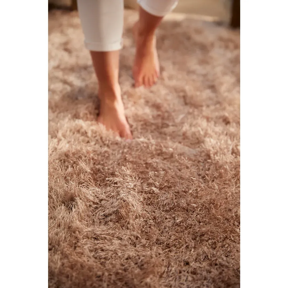 Chicago Shag Rug - Latte, Polyester