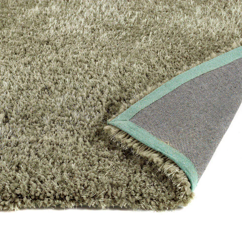 Chicago Shag Rug - Sage Green, Polyester