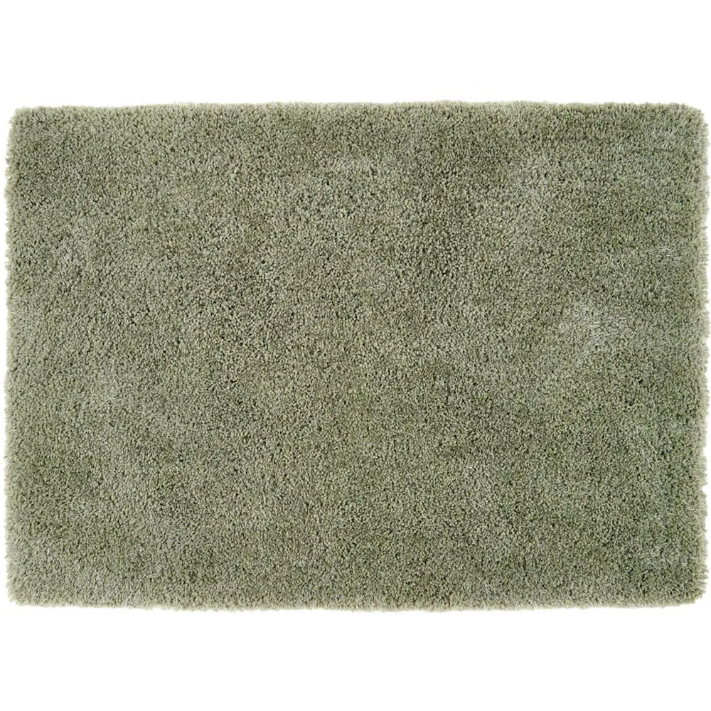 Chicago Shag Rug - Sage Green, Polyester