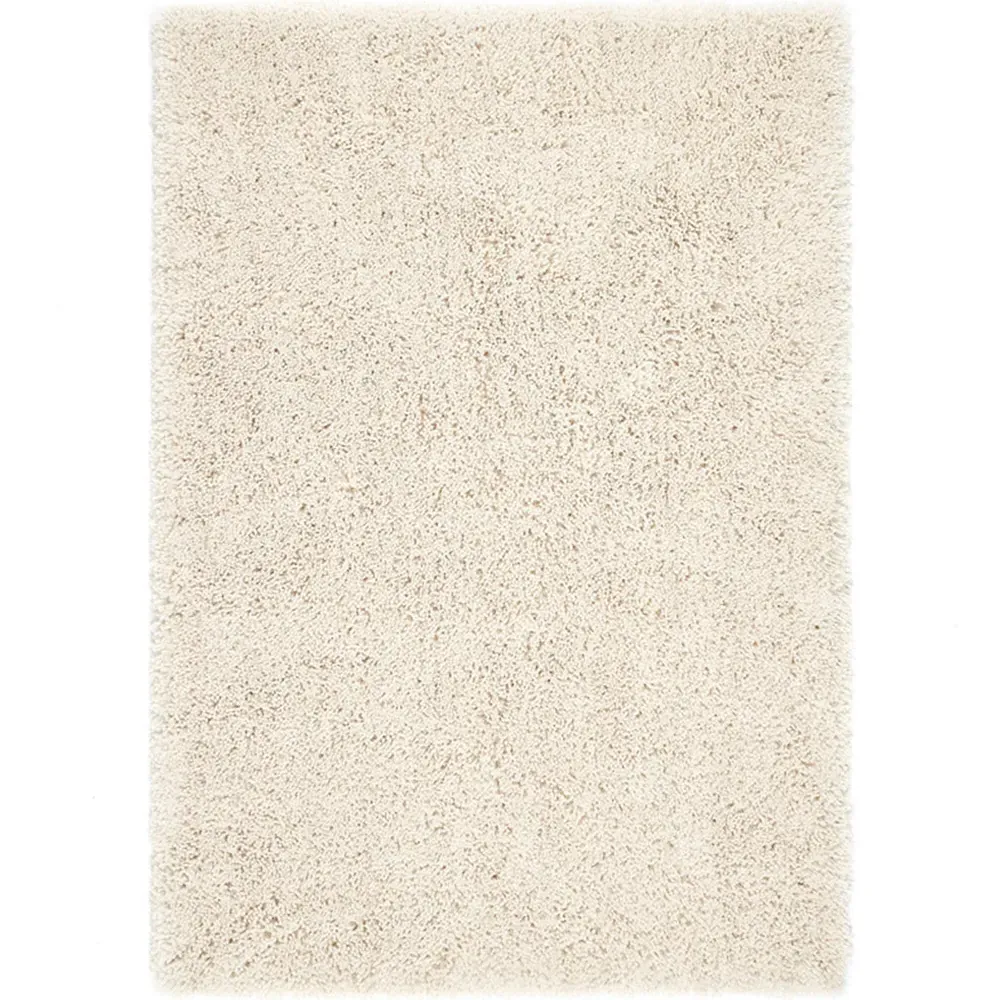 Chicago Shaggy Rug - Cream, Polyester