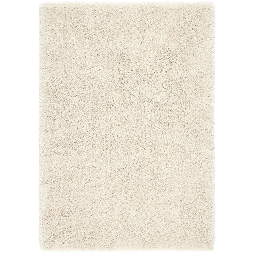 Chicago Shaggy Rug - Cream, Polyester