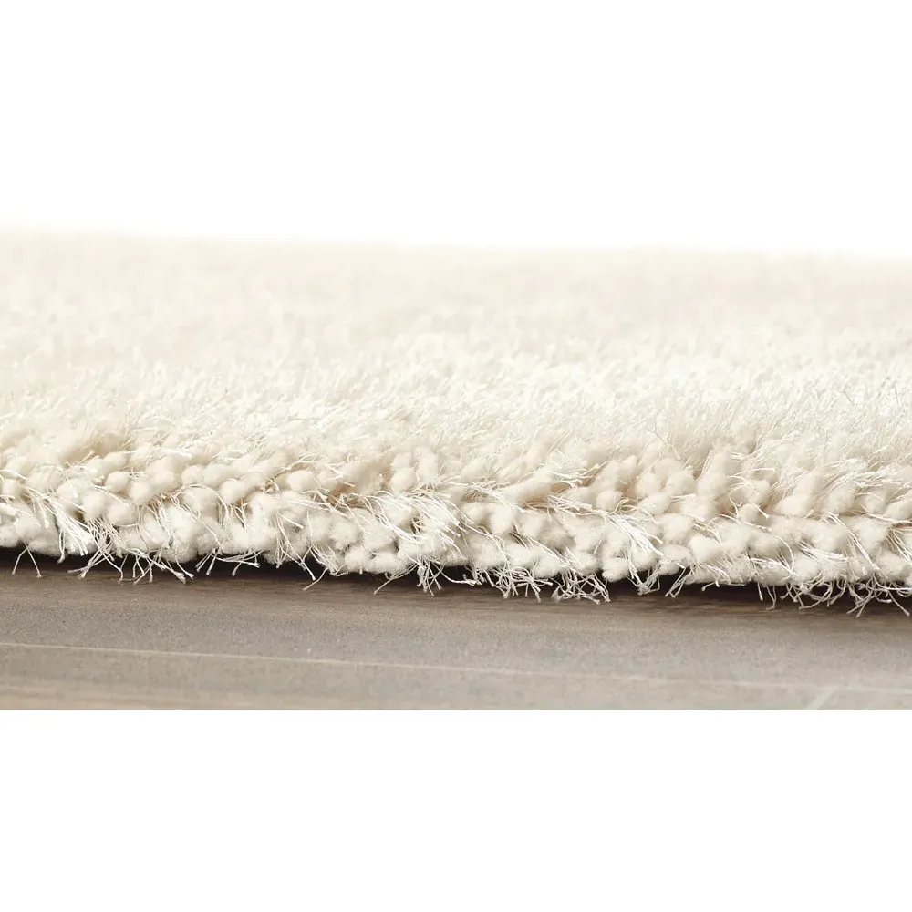Chicago Shaggy Rug - Cream, Polyester