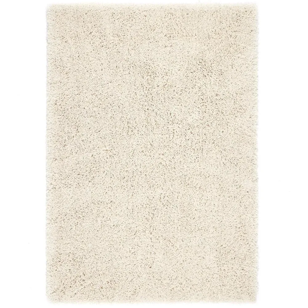 Chicago Shaggy Rug - Cream, Polyester